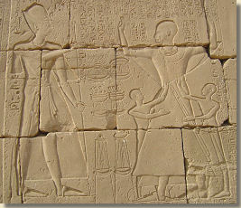 Ramses IX hoge priester van Amon, Karnak tempel, Loeksor