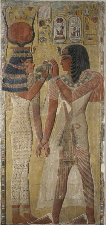 Sethy I en Hathor KV17 Louvre