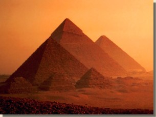 De piramides op het plateau van Gizeh.